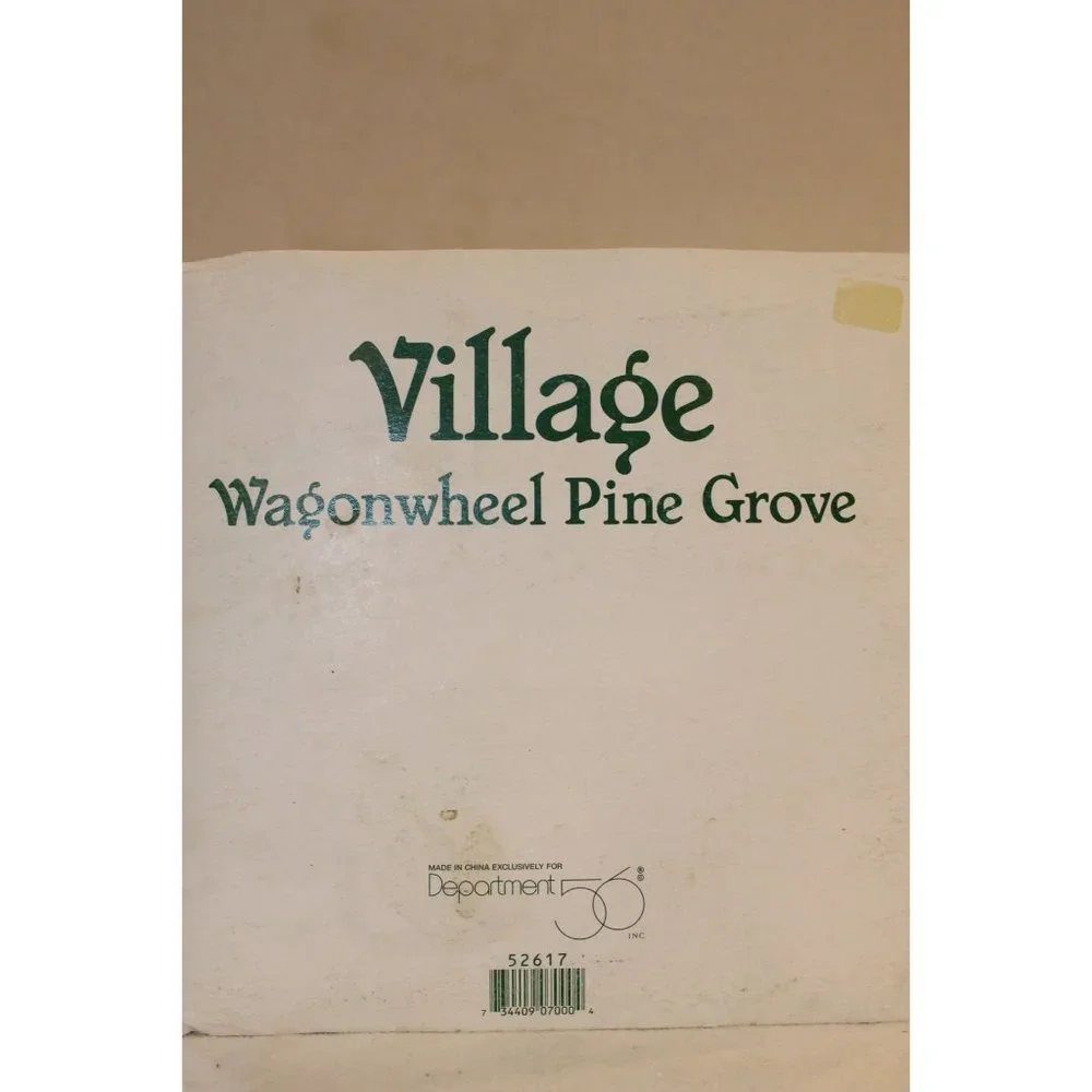 Dept 56 Village Accessories - Wagonwheel Pine Grove